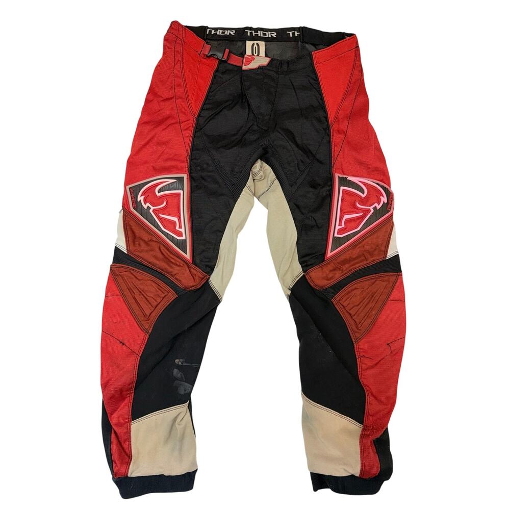 Thor Phase Motocross Pants Men’s Size 30 Red Black MX Dirt Bike Racing Off Road